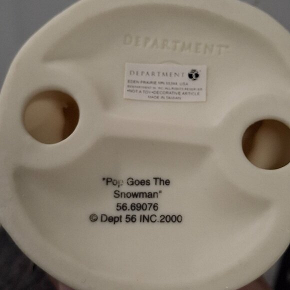 Department 56 Snowbabies Figurine With Jack-In-The-Box Clown In White Porcelain - Picture 7 of 7